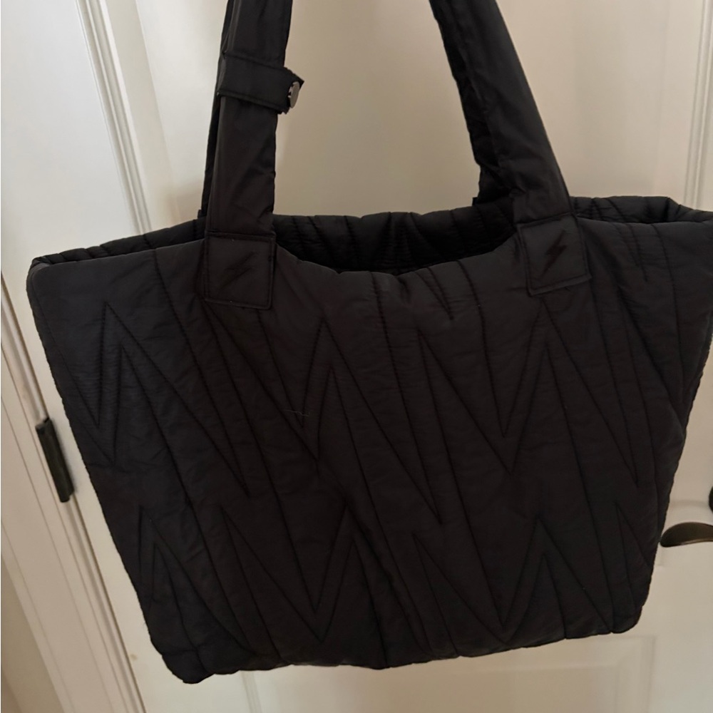 Black Quilted Gym Bag